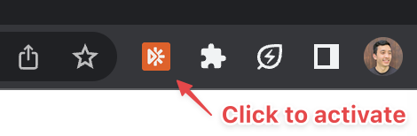 Click SwiftRead extension icon to activate